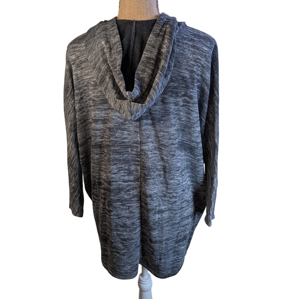 Juicy Couture Gray Heathered Sequin Zip Up Hoodie Jacket Women's Medium - Picture 4 of 7